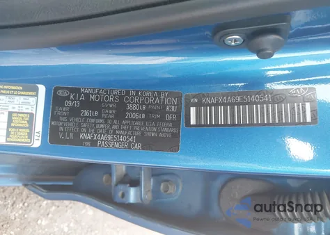 2014 Kia Forte Lx z USA, uszkodzony, nr VIN KNAFX4A69E5140541